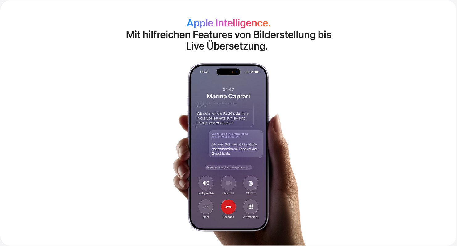 iPhone 17 mit Apple Intelligence KI-Funktionen