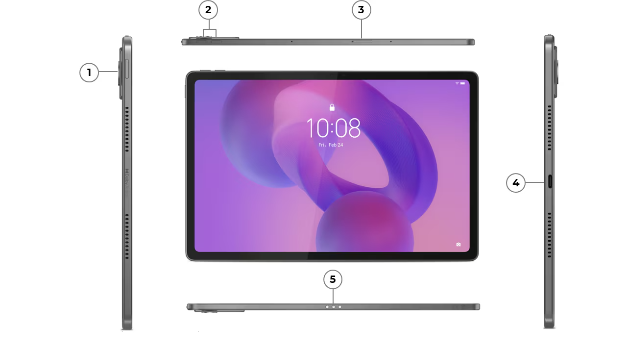 Übersicht Schnittstellen Lenovo Tab K12 Tablet