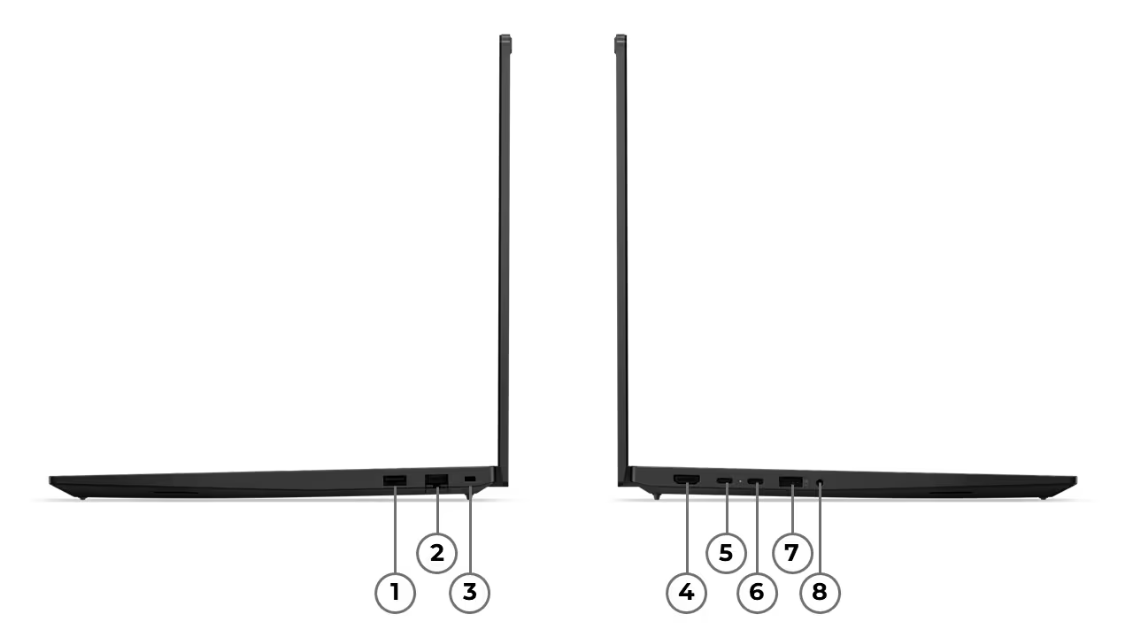 Übersicht Anschlüsse Lenovo ThinkPad E16 Generation 3 AMD