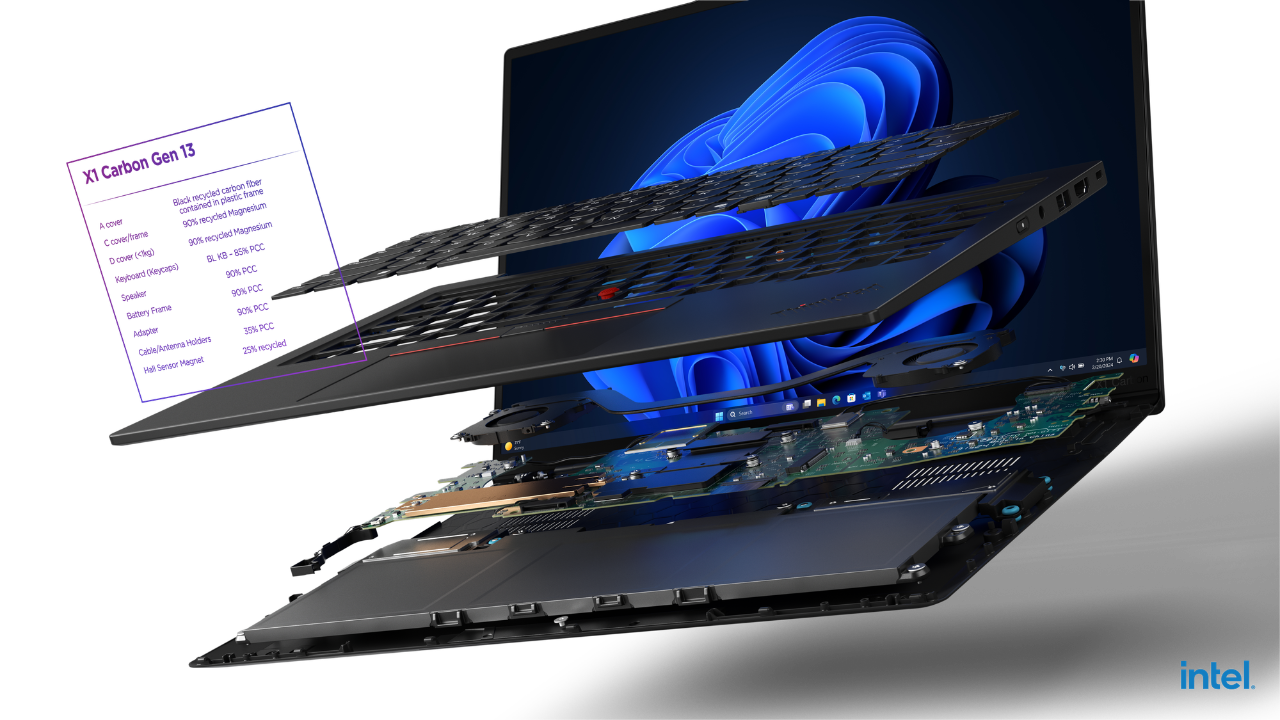 Lenovo ThinkPad X1 Carbon Aura Exploded