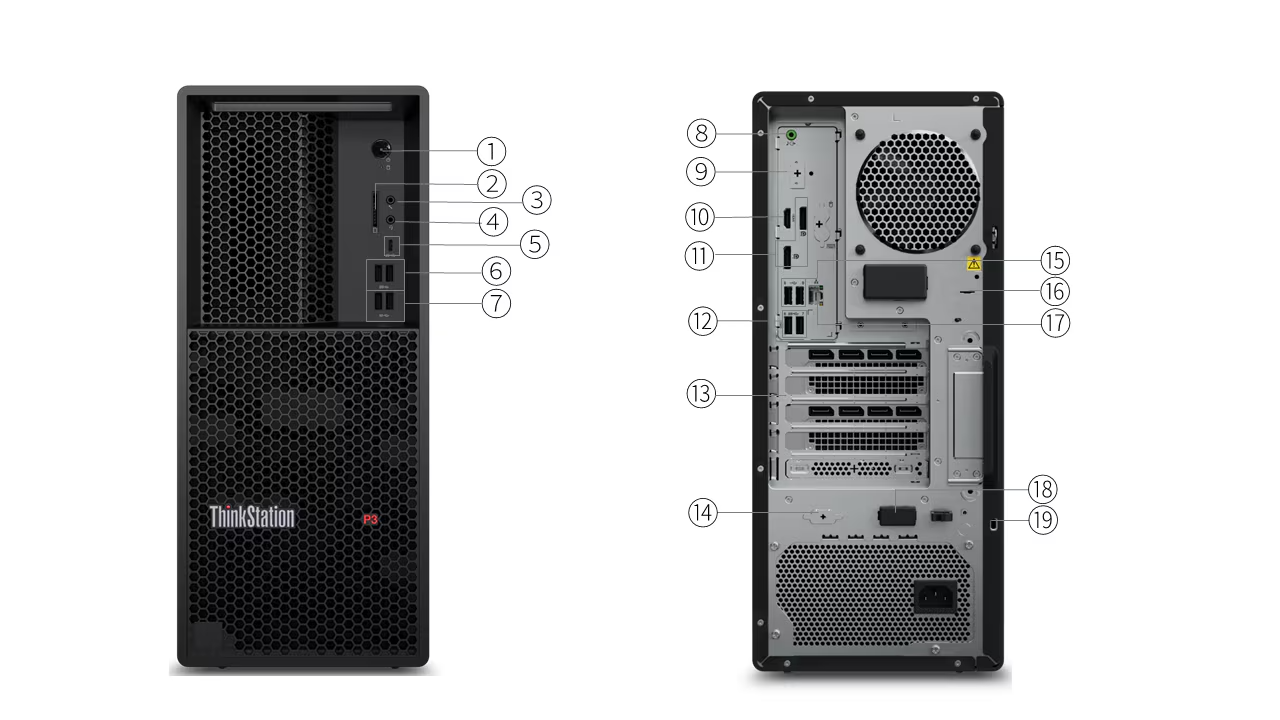 Übersicht ThinkStation P3 Generation 2