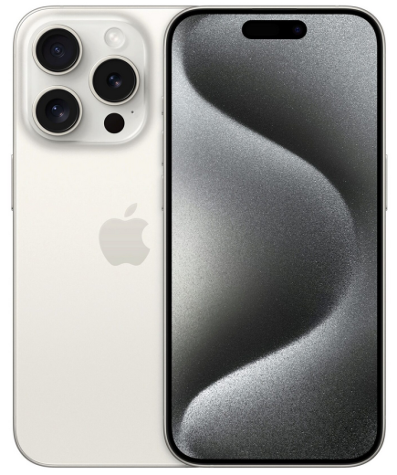 Apple iPhone 15 Pro 128 GB Titan weiß MTUW3ZD/A