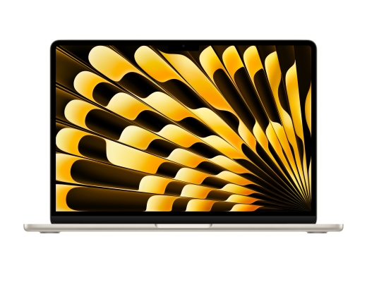 MacBook Air 13,6 M3 2024 Chip mit 8‑Core CPU, 8‑Core GPU und 16‑Core Neural Engine, STARLIGHT 256 GB SSD MRXT3D/A