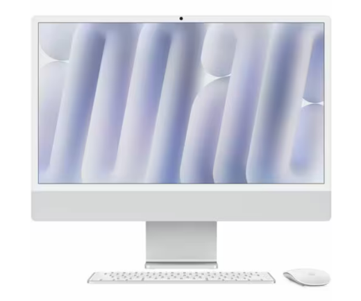 iMac 24 Apple M4 Chip 10-Core CPU / 10-Core GPU / 16 GB RAM, 512 GB SSD, 4.5K Retina Display, Silber