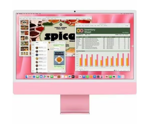 iMac 24" Apple M4 Chip 8-Core CPU / 8-Core GPU / 16GB RAM, 256GB SSD, 4.5K Retina Display, Rosa