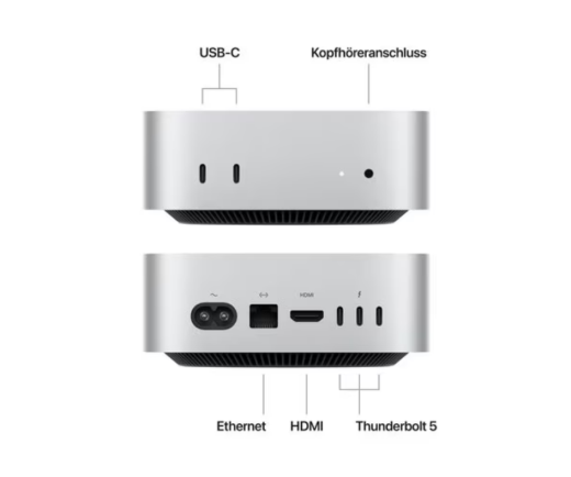 Apple Mac mini M4 Pro Chip 12-Core CPU, 16-Core GPU, 512 GB SSD MCYT4D/A