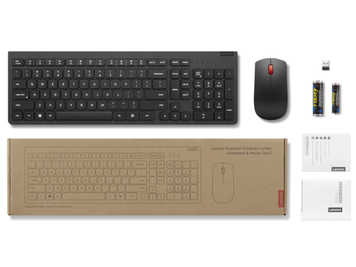 Lenovo Essential Wireless Keyboard&Mouse Gen 2 (DE) 4X31N50722