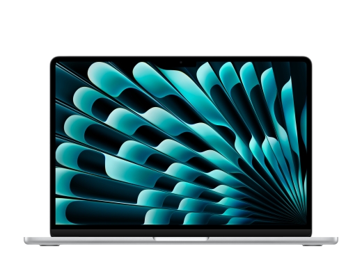 MacBook Air 13,6" M4 2025 Chip mit 10‑Core CPU, 10‑Core GPU und 16‑Core Neural Engine, Silver 512 GB SSD