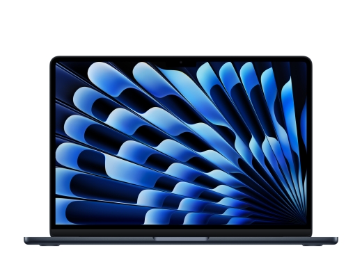 MacBook Air 15" M4 2025 Chip mit 10‑Core CPU, 10‑Core GPU und 16‑Core Neural Engine, Midnight 256 GB SSD