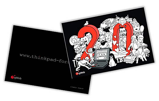 Bundel ThinkPad Forum Jubiläum's Slip + 2 Slips