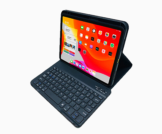 DEQSTER Slim Combo Keyboard, iPad 10.Gen. / A16, DE-QWERTZ, Schwarz