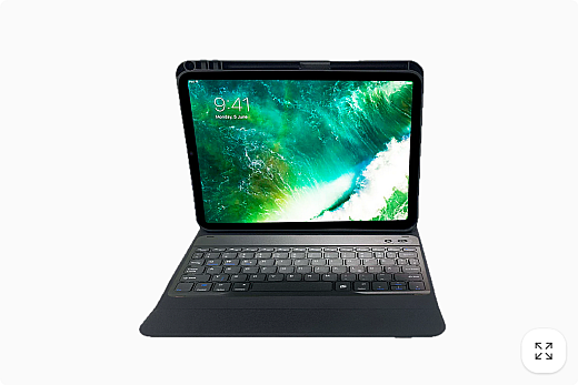 DEQSTER Slim Combo Keyboard, iPad 10.Gen. / A16, DE-QWERTZ, Schwarz