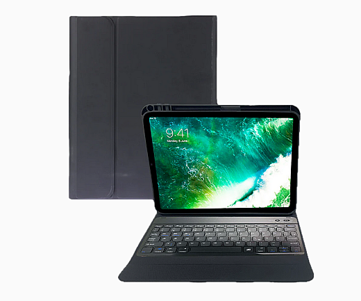 DEQSTER Slim Combo Keyboard, iPad 10.Gen. / A16, DE-QWERTZ, Schwarz