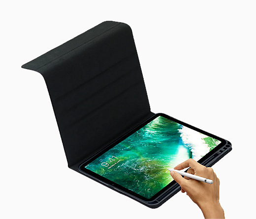 DEQSTER Slim Combo Keyboard, iPad 10.Gen. / A16, DE-QWERTZ, Schwarz