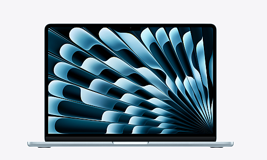 MacBook Air 13,6" M5 2026 Chip mit 10‑Core CPU, 8‑Core GPU und 16‑Core Neural Engine, Himmelblau 512 GB SSD