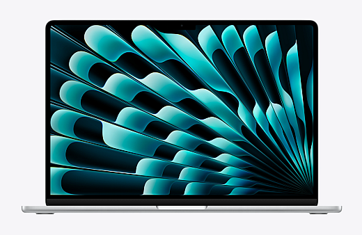 MacBook Air 15,3" M5 2026 Chip mit 10‑Core CPU, 10‑Core GPU und 16‑Core Neural Engine, Silber 512 GB SSD