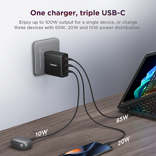 Lenovo Multi-Port USB-C 100W GaN Ladegerät
