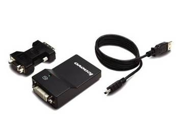 Lenovo USB-to-DVI Monitor Adapter 0B47072