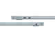 MacBook Air 15" M4 2025 Chip mit 10‑Core CPU, 10‑Core GPU und 16‑Core Neural Engine, Himmelblau 256 GB SSD