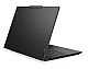 Lenovo ThinkPad E14 Gen 8 Intel 21Y6000FGE aus der rückwärtigen Perspektive mit teilweise geöffnetem Display und schlankem Business-Design.