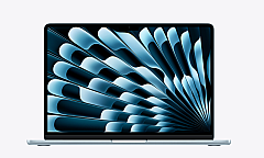 MacBook Air 13,6" M5 2026 Chip mit 10‑Core CPU, 10‑Core GPU und 16‑Core Neural Engine, Himmelblau 512 GB SSD