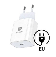 DEQSTER Charger 30W, EU-Plug (Type-C), White